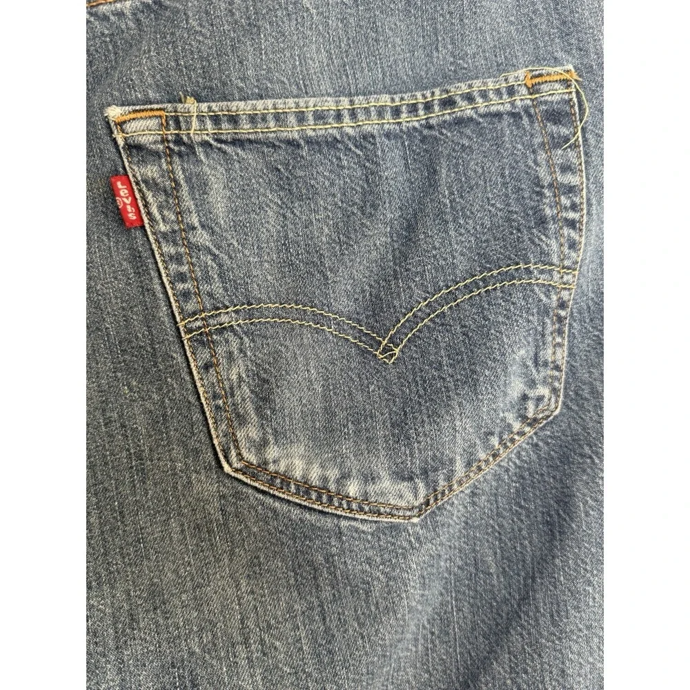 Levi Strauss 501 Men's Button Fly Denim Shorts Cotton Y2K 90s 38W